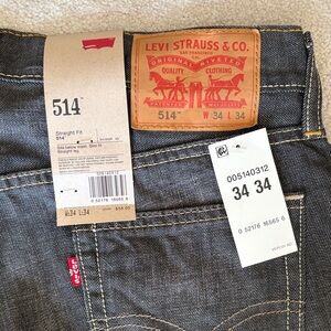 Men’s Levi's 514 Black Straight Fit Jeans